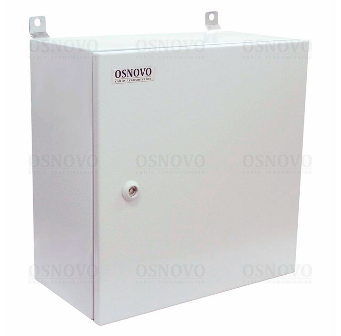 Уличный коммутатор на базе уличной станции OSNOVO OS-441. Порты: 6 x FE (10/100Base-T) с PoE (до 30W) + 2 x FE (10/100Base-T) с PoE (до 60W) + 1 x GE (10/100/1000Base-T) + 2 x GE SFP (1000Base-X). Суммарный бюджет PoE до 240W.
