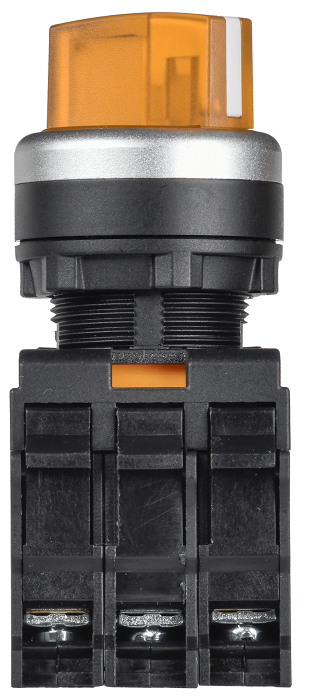 MI-SW60-11XD-3-14-2-K05 - Переключатель с подсв. 2 полож. 1NO+1NC жёлтый MASTER IEK Переключатель с подсв. 2 полож. 1NO+1NC жёлтый MASTER IEK