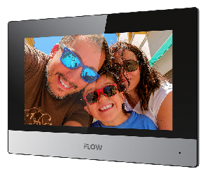 Гибридный IP видеодомофон, Сенсорный 7" цветной TFT LCD экран с разрешением 1024*600; встроенные микрофон и динамик; слот для TF карты до 128Гб; тревожные входы 8; 1 RJ-45 10M/100M Ethernet; DC12В/PoE; 10Вт; -10 °C...+55°C; 200×140×15.1 мм