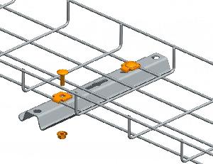 Крепежный комплект проволочного лотка к элементам системы подвесов (50 шт/уп)