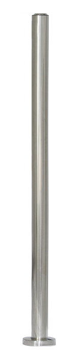 Стойка двухсторонняя угловая, нержавеющая сталь, 1002 х D50 мм