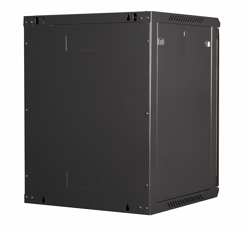 Шкаф 19" телекоммуникационный настенный, 15U 769х600х600 мм, дверь перфорация, черный