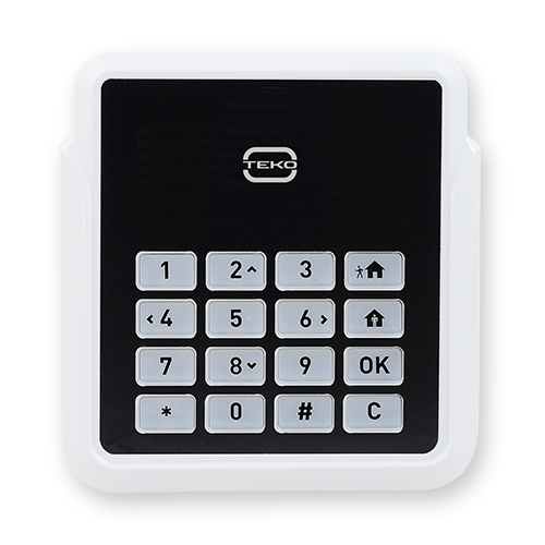 Клавиатура радиоканальная для контроллеров Security Hub, Security Hub 4G, 433 МГц, ввод&nbsp;&nbsp;PIN-кодов, питание от элементов питания или внешнего 12 В; дальность радиоканала до 100 м