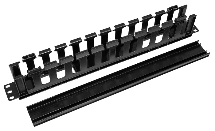 Организатор пластиковый с гребенкой и крышкой, черный