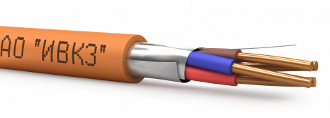 Кабель огнестойкий, экранированный 2х2х1,0 бухта 200 м.