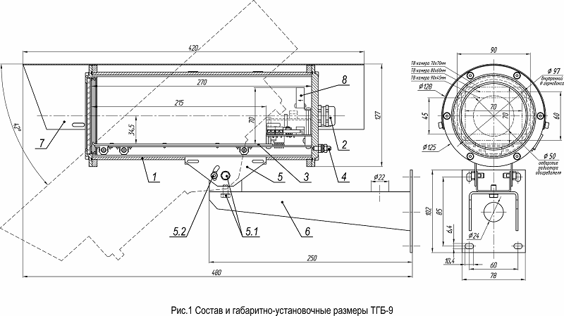 Термокожух для видеокамеры из нержавеющей кислотостойкой аустенитной стали (12Х18Н10Т).&nbsp;&nbsp;IP66/IP68. Рабочий объем 70х70х215 мм. 24В DC/AC. Напряжение питания видеокамеры 12В DC или 24В DC/AC. Мощность обогрева 31/21 Вт. -60°С/-40°С…+50°C. Холодный пуск.