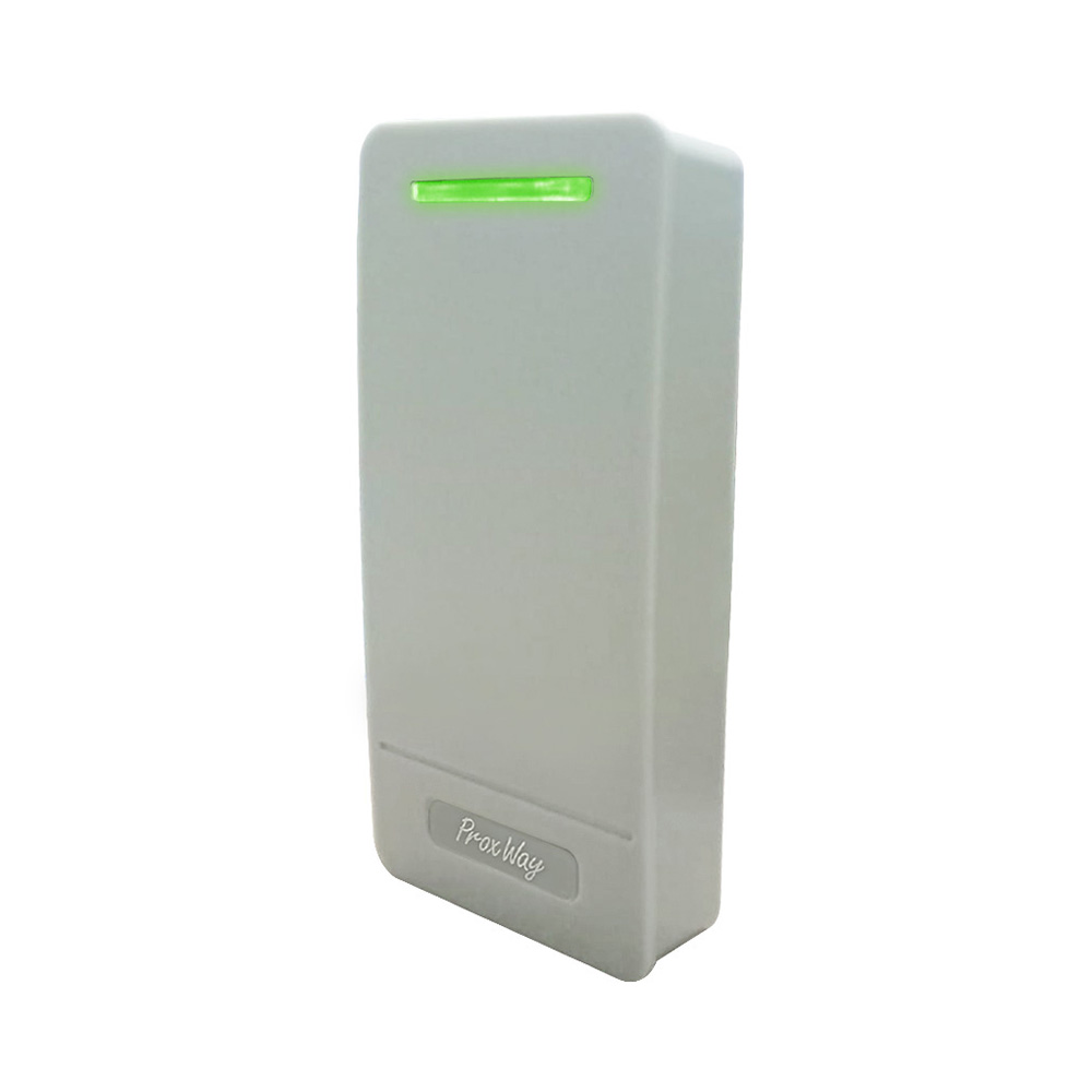 PW-mini Multi BLE v.2 G - Считыватель Proximity, универсальный ампл./част., MIFARE (SL0, SL1, SL3), дальность чтения до 8 см, считыватель мобильных идентификаторов по BLE, NFC, выход Wiegand, корпус - серый Считыватель Proximity, универсальный ампл./част., MIFARE (SL0, SL1, SL3), дальность чтения до 8 см, считыватель мобильных идентификаторов по BLE, NFC, выход Wiegand, корпус - серый