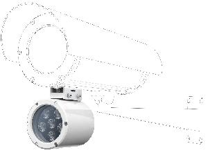 Прожектор белого света взрывозащищенный, до 30м. Угол освещения 60°. Диапазон рабочих температур -40° ÷ +50°С.