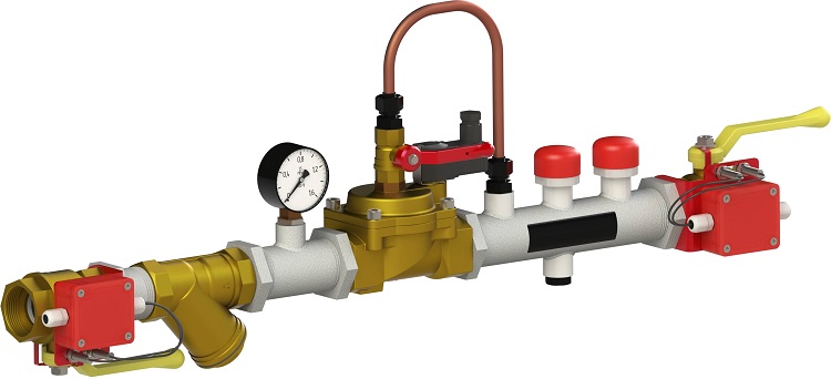 Узел управления дренчерный с электроприводом "Малорасходный", номинальный диаметр DN40