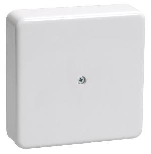 Коробка распаячная КМ41212-01 для открытой проводки безгалогенная (HF) 75х75х20мм белая (6 клемм 6мм2)