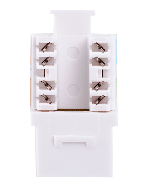 Модуль Keystone кат.5e, UTP, 1xRJ45, T568A/B, 90, белый