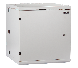 Настенный двухсекционный шкаф 19", 6U, металлическая дверь, промышленный, степень защиты IP55, Ш600хВ370хГ600мм, серый.