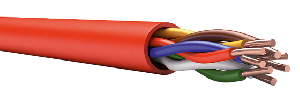 Кабель огнестойкий, 2х2х0,5 кв мм. ПВХ пластикат с низким дымо-и газовыделением, бухта 200м.