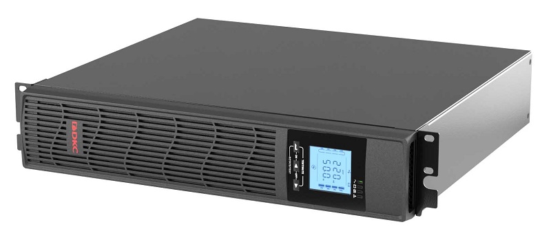 Линейно-интерактивный ИБП ДКС серии Info Rackmount Pro, 1000 ВА/800Вт,1/1, USB, RJ45, 6xIEC C13, Rack 2U, SNMP/AS400 slot, 2x7Aч