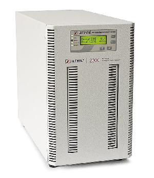 Источник бесперебойного питания напольный, on-line (с двойным преобразованием), чистая синусоида, 2000 ВA (1800 Вт); U-вх.220 В; под внешние аккумуляторы, U-акб.72 В, I-заряд.4 А; ЖК-дисплей; выходные разъёмы - IEC-320-C13 (3 шт.), EURO F-type с заземлением (2 шт.), IEC-320-C19 (1 шт.); холодный старт, совместим с генератором; IP20, t-раб.+5...+40°C, 346х210х443 мм