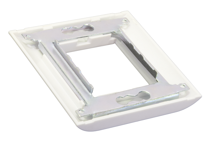 EC-FPM-1-WT-10 - Настенная лицевая панель, под 1 вставку Mosaic, 45x45, с подрамником, белая, уп-ка 10 шт. Настенная лицевая панель, под 1 вставку Mosaic, 45x45, с подрамником, белая, уп-ка 10 шт.
