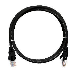 Патч-корд 0,5 метра U/UTP 4 пары, Кат.5е, LSZH, 2хRJ45/8P8C, T568B, Molded, черный