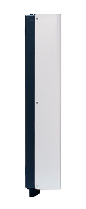 Стабилизатор переменного напряжения инверторный (с двойным преобразованием) однофазный, чистая синусоида; P-нагр.8 кВА/7.2 кВт, U-вх.90…310В, U-вых.220…230 (с шагом 1В), I-вых.36 А; IP20, t-раб.+5…+40°C, 370х498х101 мм