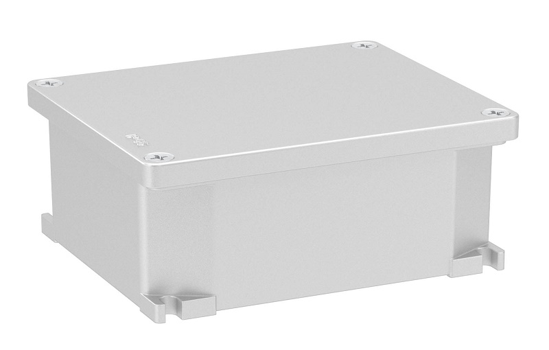 Коробка ответвительная алюминиевая окрашенная, IP66/IP67, RAL9006, 128х103х55мм