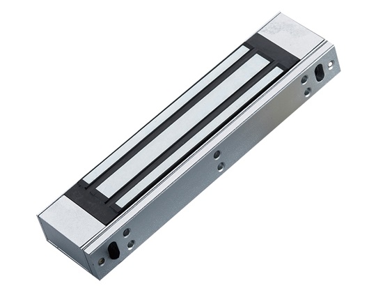 Электромагнитный замок&nbsp;&nbsp;для дверей с открыванием наружу и вовнутрь (c помощью Bracket 180L) в комплекте с крепежной пластиной, усилие удержания 180 кг, анодированный алюминий, пит. 12 В DC&nbsp;&nbsp;0.5 А, -10˚C ~ 55˚C, 170*21*37 мм