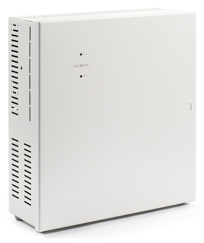 Профессональный источник бесперебойного питания для CCTV, 16 выходов&nbsp;&nbsp;по 0,5А или 8 выходов по 1 А, необходима установка 2 АКБ 26Ач. Регулировка выходного напряжения.