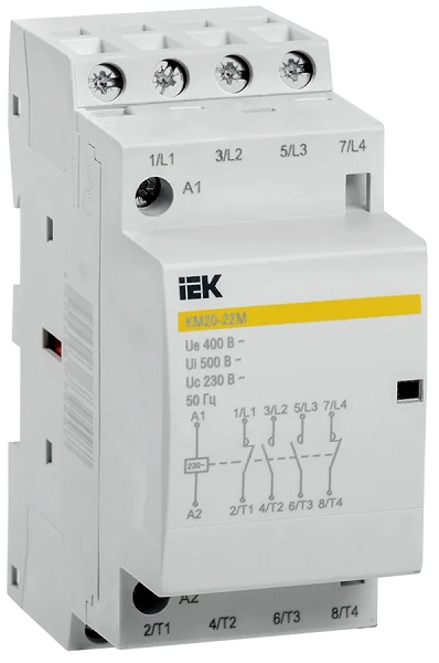 Контактор модульный КМ20-22М AC, KARAT IEK