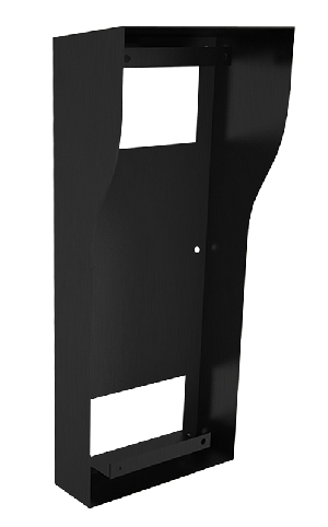 Кронштейн для накладного монтажа с козырьком для многоквартирных панелей серии AА-12 и панелей BI-02, 04, 08, 12. 170x390x115мм