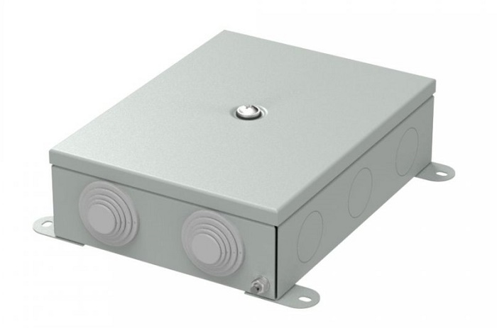 Коробка распределительная металлическая серая 150х200х60 (6 шт/кор)