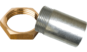 Комплект крепежных деталей к УУ Ду 40 малорасходный (Состав: сгон DN 40 (L=140 мм) - 2шт., контргайка DN 40 - 2шт)