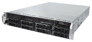 Видеосервер до 48 IP-каналов с предустановленным программным обеспечением Интеллект Х, запись постоянная 24 часа в сутки с разрешением 1920х1080 (Full HD) и суммарным видеопотоком 360 Мбит/с. Серверный корпус 19” 2U (437х89х647 мм), Astra Linux SE «Орёл», полезный архив ёмкостью 108 Тб - программный RAID 5 по умолчанию (жёсткие диски HDD в комплекте с сервером), 1хHDMI, 1xDisplayPort, 1x DVI.