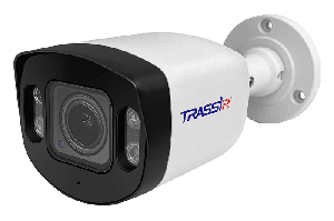 Уличная 2Мп IP-камера с ИК-подсветкой. Матрица 1/2.9" CMOS, разрешение 2Мп (192х1080) @25fps, режим "день/ночь" (механический ИК-фильтр), вариофокальный объектив 2.7-13.5 мм, поддержка кодеков H.264, H.265, H.265+, D-WDR, 3D-DNR, BLC, Defog, питание PoE (802.3af) / 12V DC, -40°C ... +60°C, IP67, TVS 4000V, ИК-подсветка до 35 м. Поддержка TRASSIR Cloud. Базовая встроенная аналитика (пересечение линии, контроль области, детекция людей).