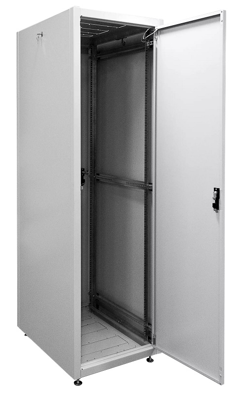 Шкаф телекоммуникационный напольный ЭКОНОМ 42U (600 × 600) дверь металл 2 шт.