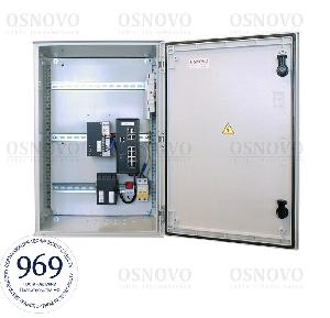 Уличный управляемый (L2+) коммутатор на 10 портов с термостабилизацией на базе уличной станции OSNOVO OSP-46T1. Порты: 8 x GE (10/100/1000Base-T) с PoE (до 30W) + 2 x GE Combo (RJ45 10/100/1000Base-T+ SFP 1000Base-X).