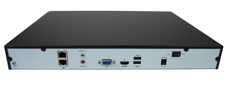Видеорегистратор для IP-видеокамер TRASSIR, ActiveCam, HiWatch, Hikvision, AnyIP Wisenet, Uniview и Dahua под управлением TRASSIR OS (Linux) с возможностью подключения к CMS для ритейла и небольших объектов. Запись и воспроизведение до 16 IP видеокамер, суммарный поток до 384 Мбит/сек). Поддержка ActiveSearch, Детектор активности, ActivePOS, CMS, СКУД Sigur, СКУД Орион, Скрипты, Offload, Cloud. Разрешение записи до 8 MП. Поддержка кодеков H.26
