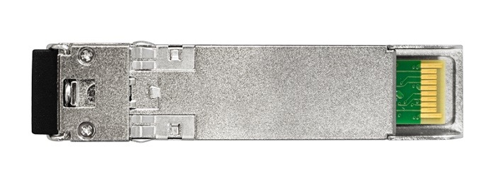 Модуль SFP+ предназначен для передачи и приема оптических сигналов между сетевыми устройствами, соединенными волоконно-оптическими линиями связи. Поддерживает передачу данных со скоростью до 10 Гб/с по одномодовому оптоволокну на расстояние до 300 м.