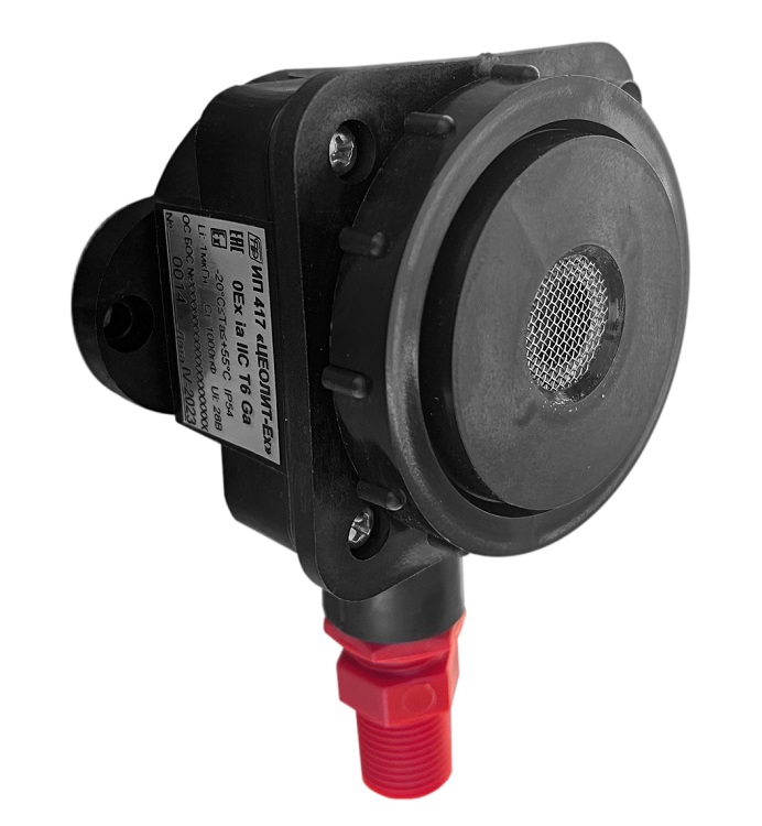 Взрывозащищенный газовый извещатель (CO) (0Ex ia IIС T6 Ga, Ex ia IIIС T20085°С Da, РО Ex ia I Ma, Оболочка IP54, tокр= -20...+55°С,агресс. стойкий), 2 кабельных ввода.