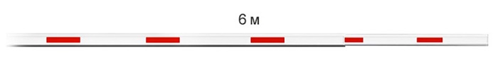 Телескопическая стрела 3.2m+3m для шлагбаумов CMP200