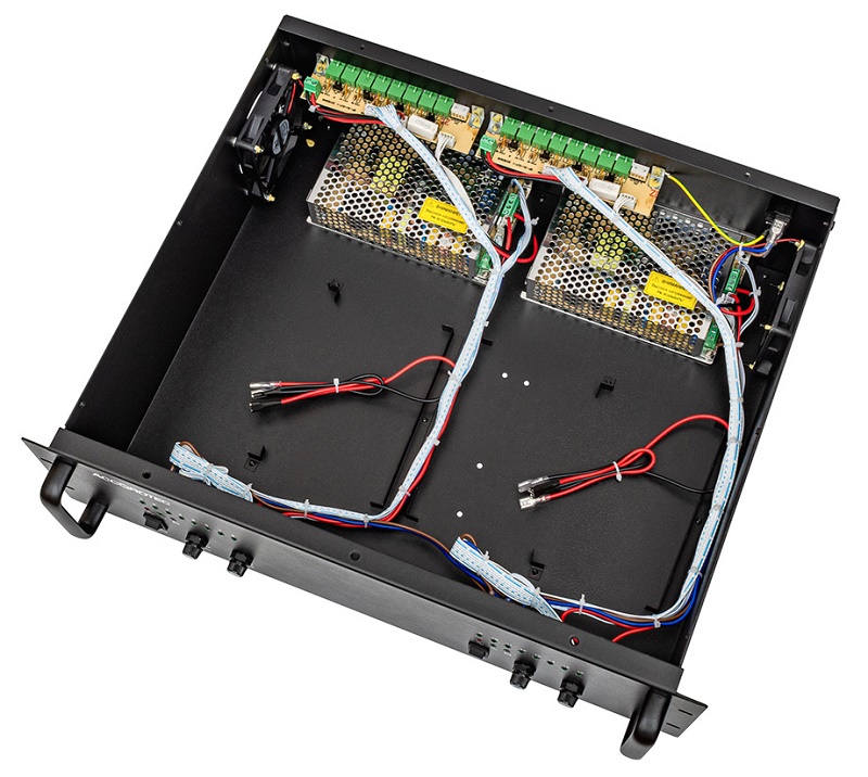 Блок бесперебойного питания для установки в стойку 19".Высота корпуса 3U. В корусе: 2 независимых ББП-80ТР. Количество выходов 16 х 1.0 А. Возможность установки до 4-х АКБ 12Ah