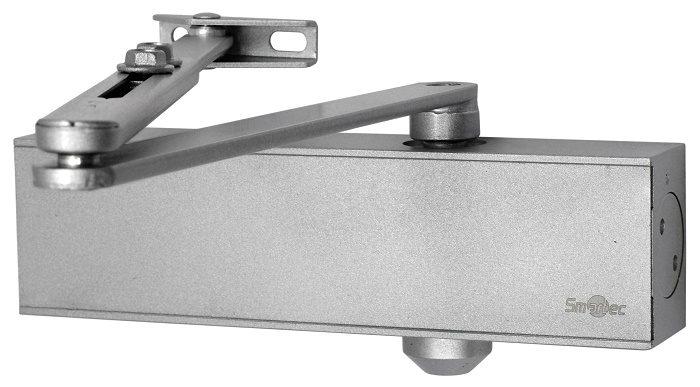 Доводчик двери c тягой EN 2-4, 30 - 85 кг, 1100 мм, 2-х скор., BC тормоз открывания, SL - алюм