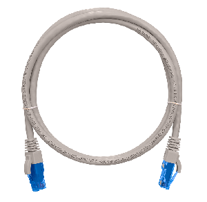 Патч-корд 10 метров U/UTP 4 пары, Кат.6, PVC, серый, 2хRJ45/8P8C, T568B