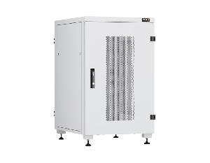 Напольный шкаф серии Lite II 19", 18U, перфорированные двери, цельнометаллические стенки, Ш600хВ974хГ800мм, в разобранном виде, серый