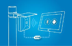 Устройство настройки извещателей на базе планшета с предустановленным ПО и кабелем для подключения к извещателям серий ФОРТЕЗА, ФОРТЕЗА-М и ЗЕБРА. Подключение по интерфейсам Bluetooth и USB.