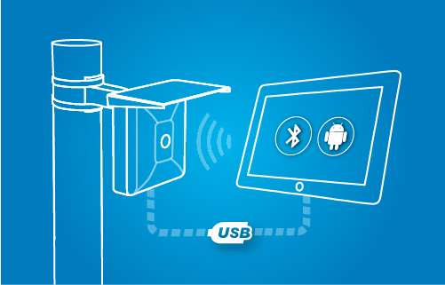 Устройство настройки извещателей на базе планшета с предустановленным ПО и кабелем для подключения к извещателям серий ФОРТЕЗА, ФОРТЕЗА-М и ЗЕБРА. Подключение по интерфейсам Bluetooth и USB.