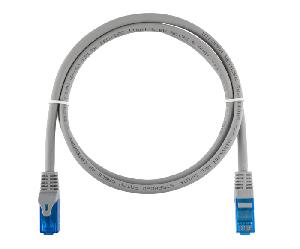 Коммутационный шнур Essential Line U/UTP 4 пары, Кат.6 (Класс E), 250МГц, 2хRJ45/8P8C, T568B, заливной, с защитой защелки, многожильный, BC (чистая медь), 25AWG (7x0,175мм), LSZH нг(А)-HFLTx, серый, 3м