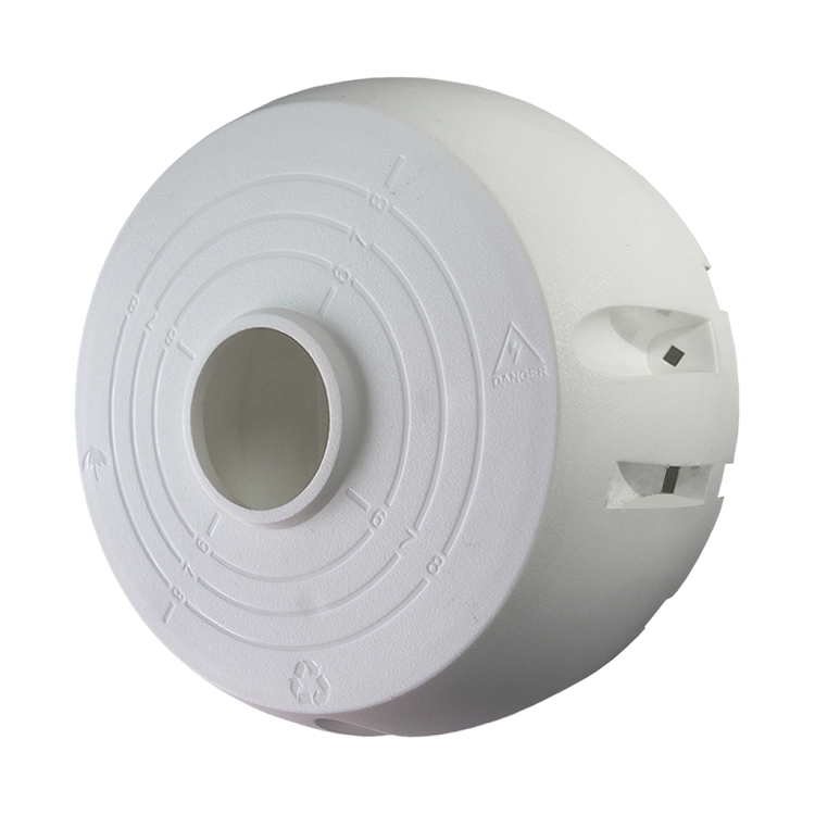 Универсальная монтажная коробка для видеокамер, 126х52, Максимальная нагрузка: 1,5 кг, Пластик, Цвет: Белая, IP66