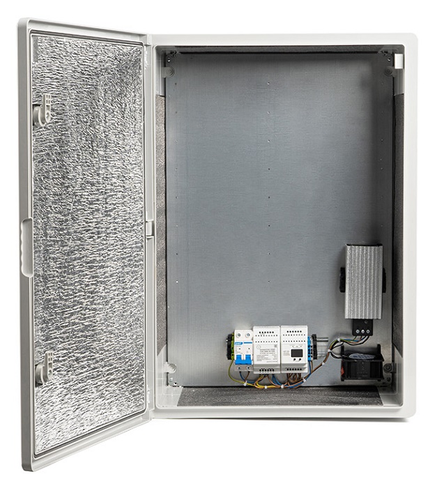 Шкаф термостатированный, 500х700х240мм, Нагреватель мощностью 60 Вт, -45 C …+50, корпус ударопрочный ABS пластик IP65