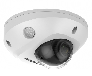 Уличная компактная купольная IP-камера 2Мп с EXIR-подсветкой до 30м и технологией AcuSense, 1/2.8" Scan CMOS; объектив 4мм; угол обзора 87.6°