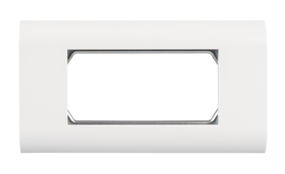 Настенная лицевая панель под 2 вставки типа Mosaic 45х45мм, с подрамником, белая