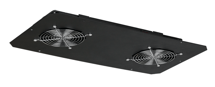 Вентиляторный блок TLK для настенных шкафов серии TWC, 2 вентилятора, без шнура питания, черный