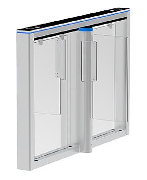 Скоростной турникет распашной (центральный модуль) Comet-S1000, нар на отказ 6 млн., инфр. дат. 8 пары., скор. отк. двери 0.8 сек., ширина прохода 660 мм. Цвет - серебро.